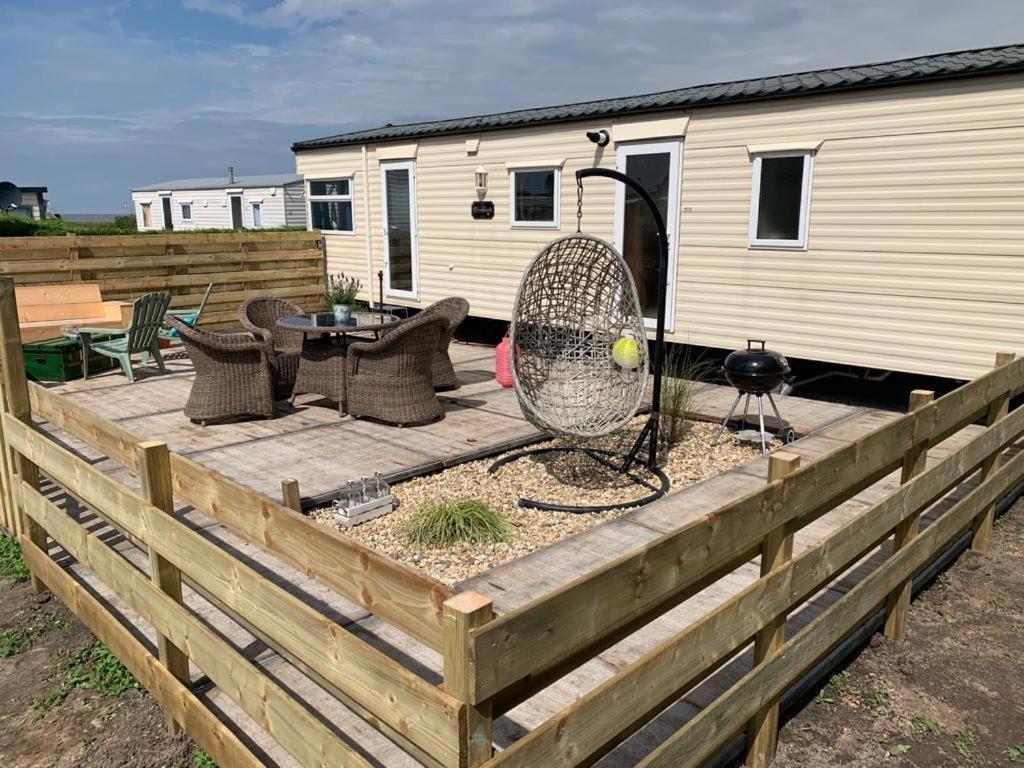 Ferienwohnung Chalet Seemöwe direkt am Wattenmeer aan de waddenzee Nordsee 600 Meter zum Badestrand, Angeln Westerland Exterior foto
